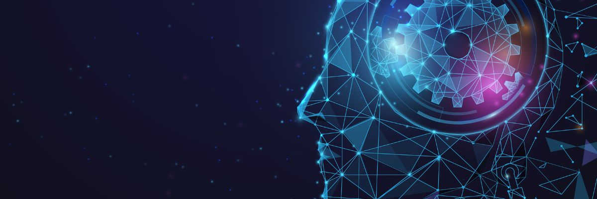 A digital rendering of a human head