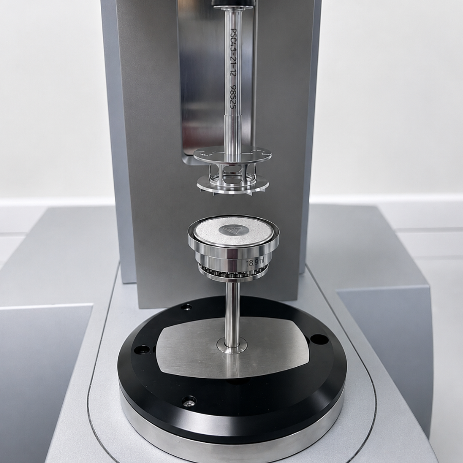 Granular media shear testing (Anton Paar Powder Shear Cell)
