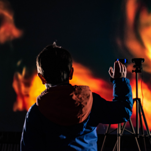 A child at Light Up Lancaster
