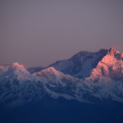 Snow-covered mountains