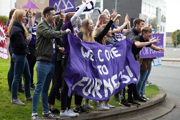 Furness students welcoming new arrivals