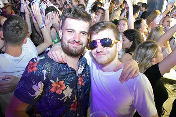 Two Furness boys enjoying Extrav in the crowd