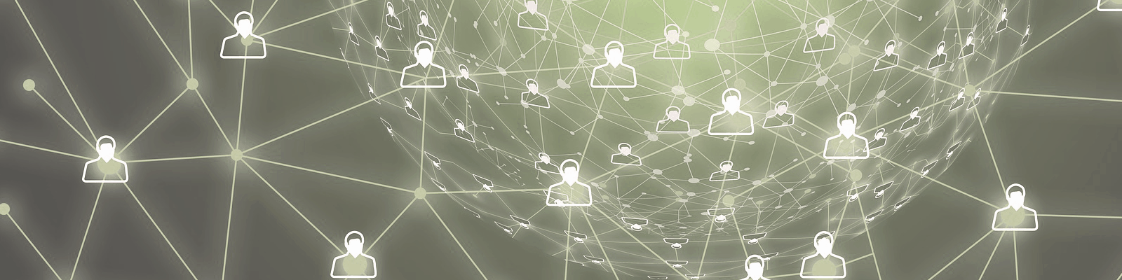 people connected via a network circuit