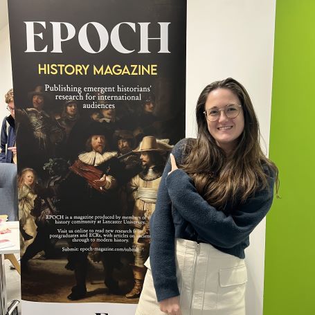Amy Smith and the EPOCH banner