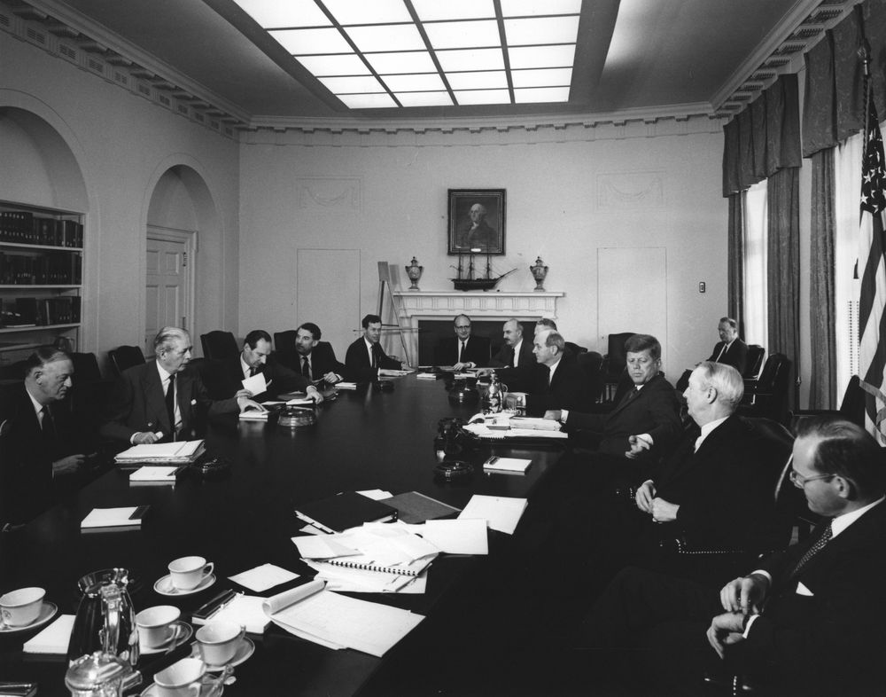 JFK meets Harold Macmillan
