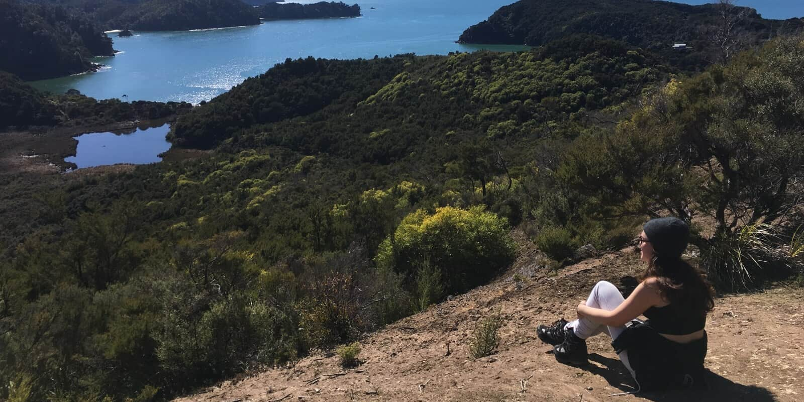 Millie Broad on Beach in NZ