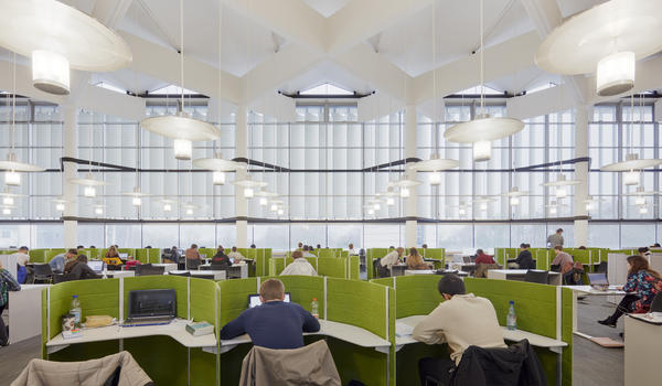 Library study space.