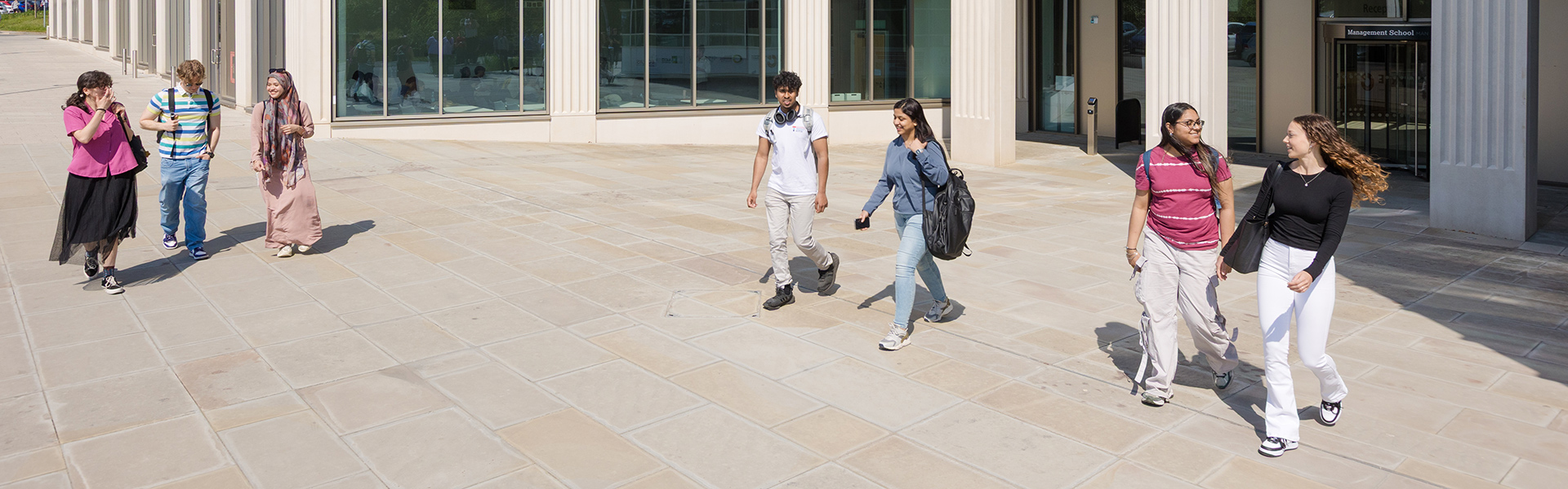 Group of Lancaster University Management School students.