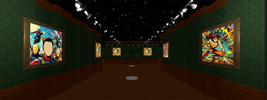 Screen capture taken of what is seen in VR imagination cave 