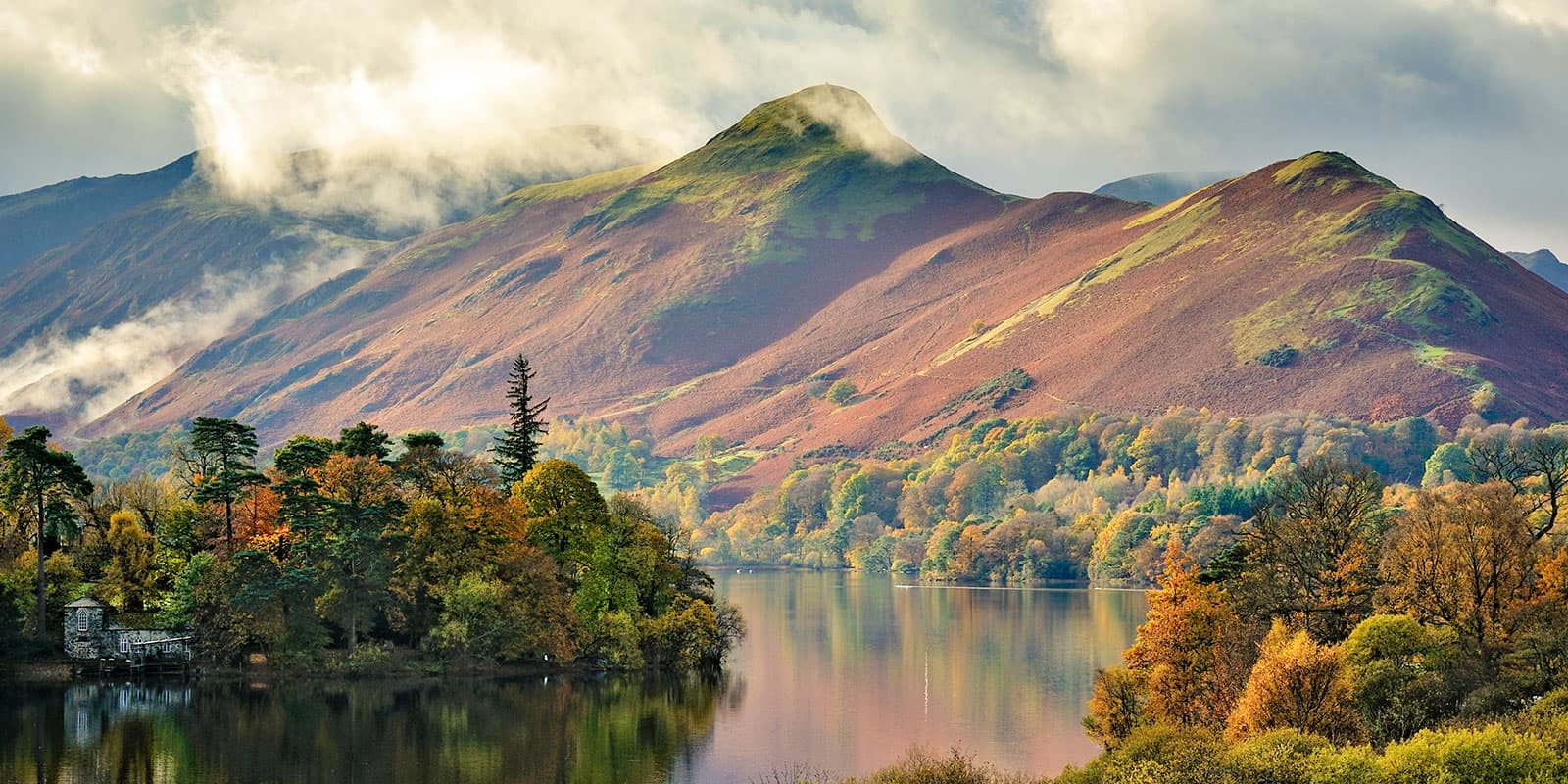 Derwentwater, with Catbells in the distance.