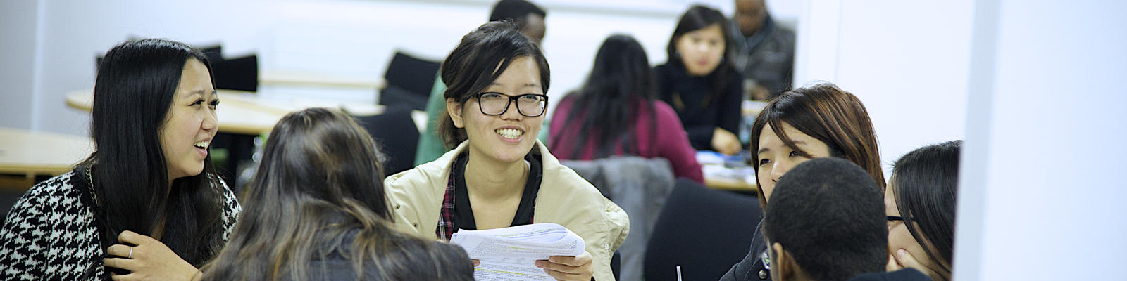 Students studying