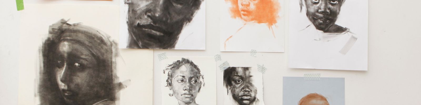 Portraits drawn for Black History Month