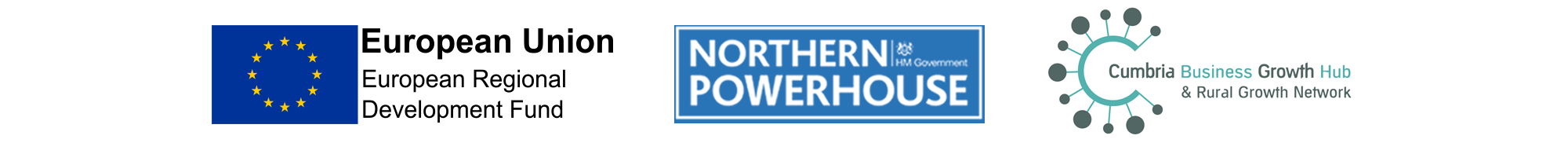 Cumbria Forum partner logos which include: European Regional Development Fund, Northern Powerhouse and Cumbria Growth Hub. 