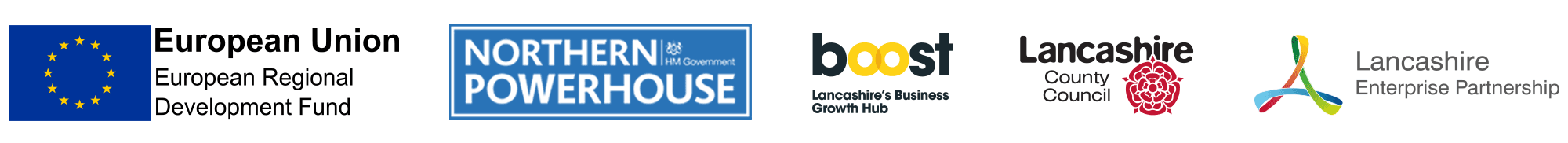 Lancashire Forum partner logos which include: European Regional Development Fund, Northern Powerhouse, Boost; Lancashire's Business Growth Hub, Lancashire County Council and Lancashire Enterprise Partnership. 