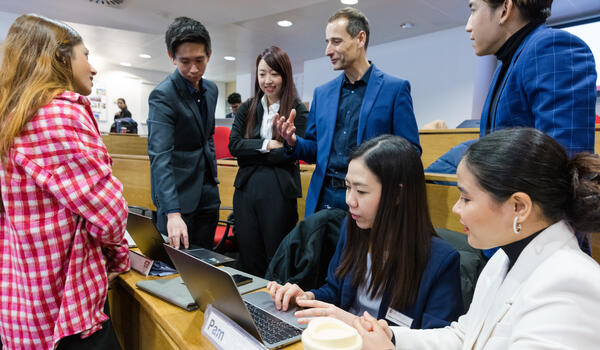 MBA students in a lecture