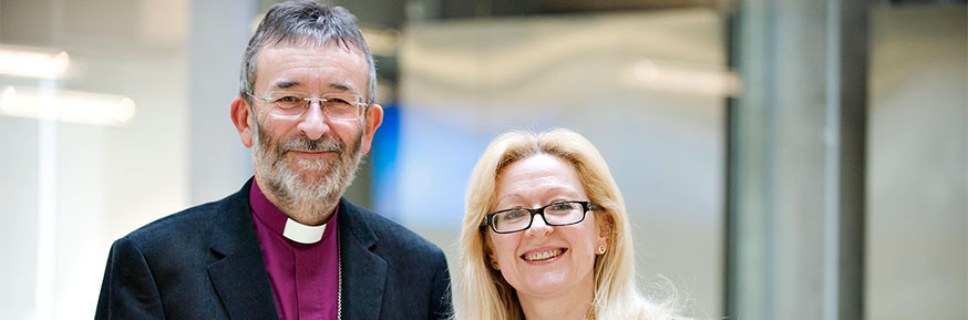 Professor Caroline Gatrell and Bishop Nigel Peyton