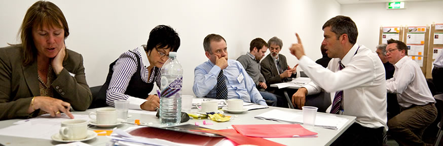 Participants at a workshop run by the Institute for Entrepreneurship and Enterprise Development