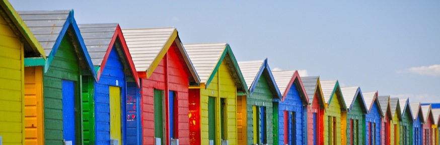 Beach huts