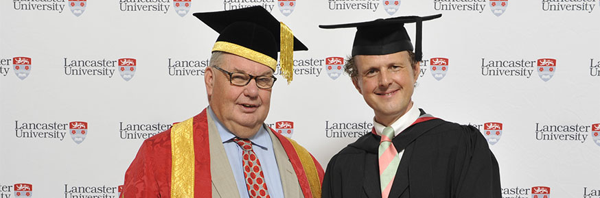 Pro-Chancellor Lord Roger Liddle and Rainer Hersch