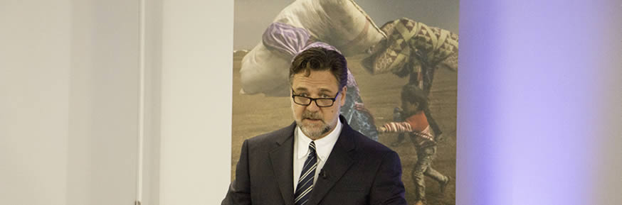 Russell Crowe hosting the event.