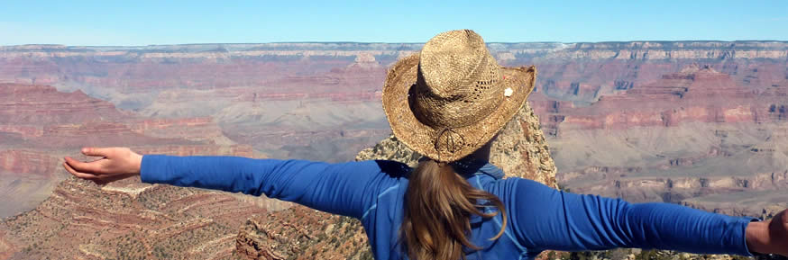 Student at the Grand Canyon