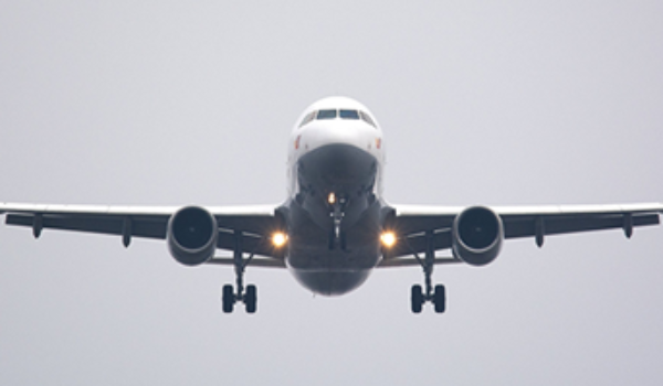 A plane in flight
