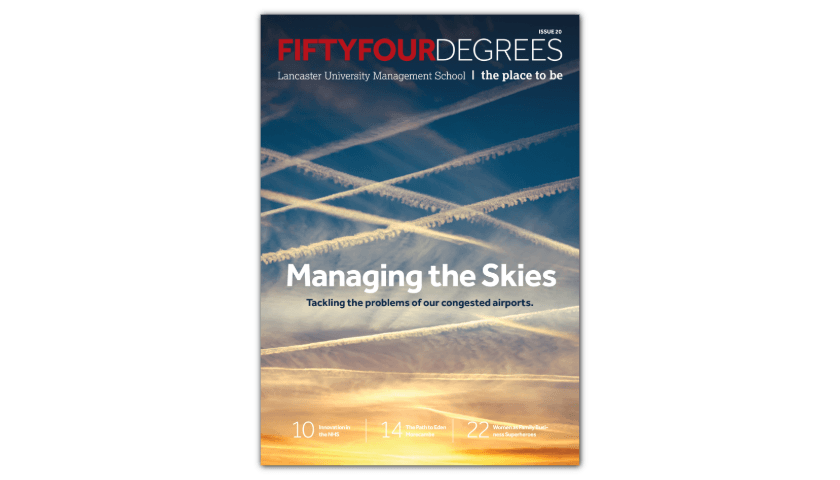 Issue 20 cover featuring the headline 'Managing the Skies'