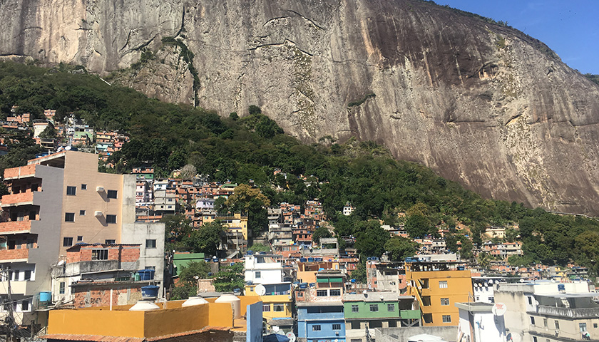 The view from an entrepreneur’s office in Rocinha.
