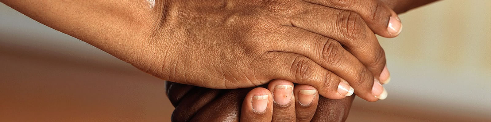 Clasping hands