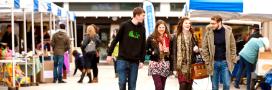 Students in Alexandra Square