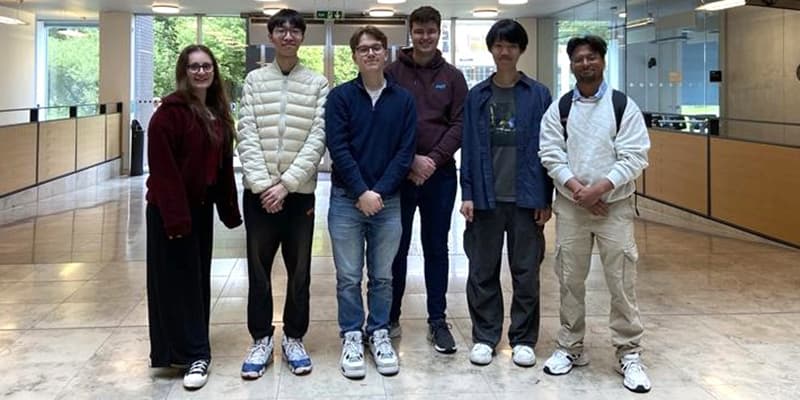 MARS summer interns: Jennifer Moody, Leo Gao, James Davies, Matt Douglas, Matthew Wong, and Samadrito Bhattacharyya (L-R)