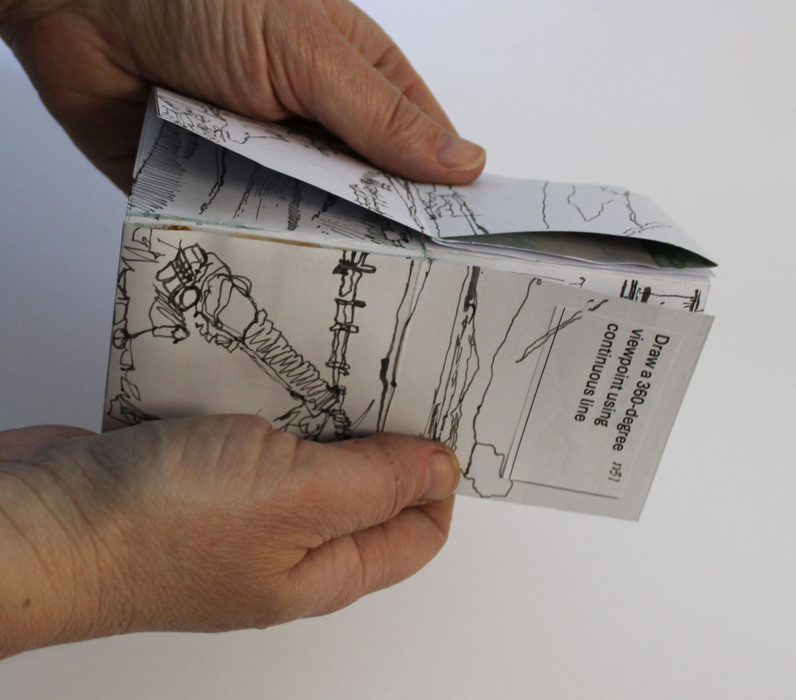Origami inspired art tool