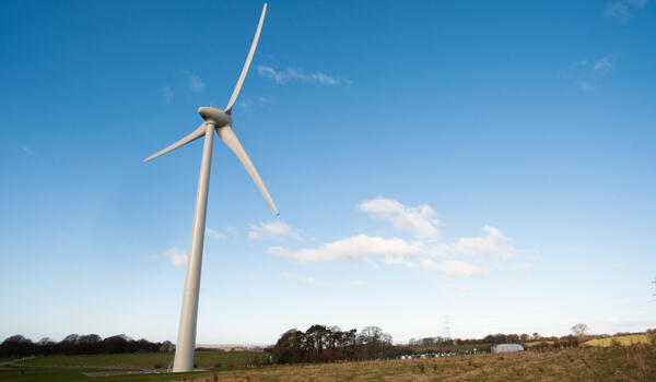 A wind turbine