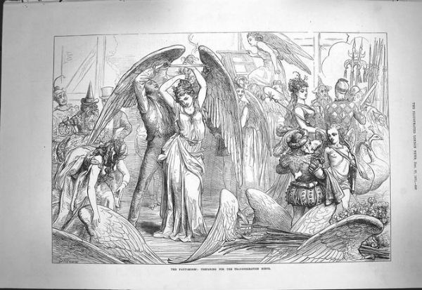 A transformation scene in a 19th century pantomime. © University of Exeter