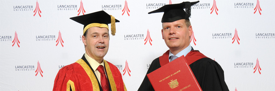 Vice Chancellor Professor Mark E. Smith with Andrew Leaitherland 