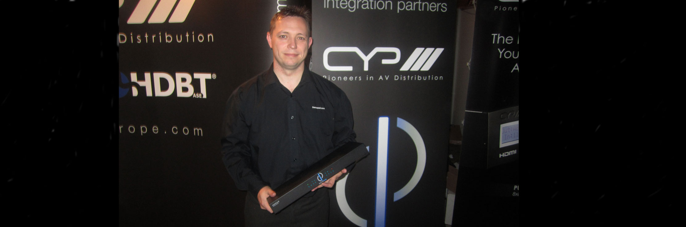 Andy Casey, technical director of DemoPad, with the Centro 8