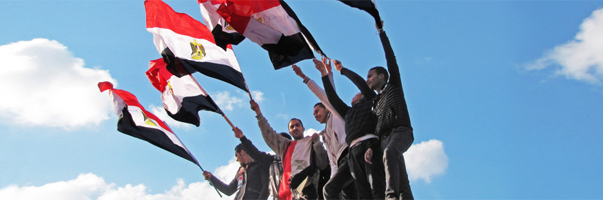 Egyptian revolution; demonstrations on Corniche road, Alexandria, Egypt © 
