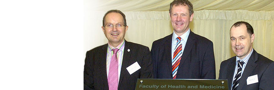 Chief Executive of Health Education England Professor Ian Cumming opening the Furness Building