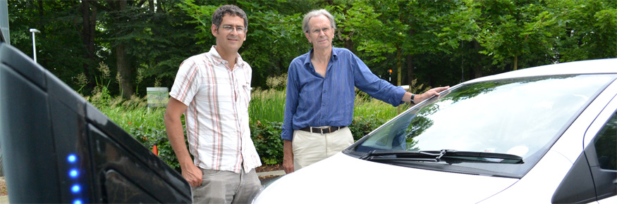 Professor John Urry and Dr David Tyfield who are to research low-carbon mobility innovations including the electric car.