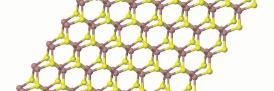 A 2D material: part of the atomic structure of gallium sulphide