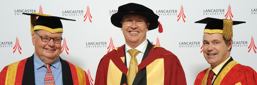  Lord Liddle with Paul Wellings DSc and the Vice-Chancellor of Lancaster Professor Mark E.Smith