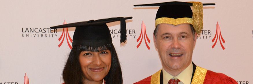
Ranvir Singh with the Vice-Chancellor Professor Mark E. Smith
