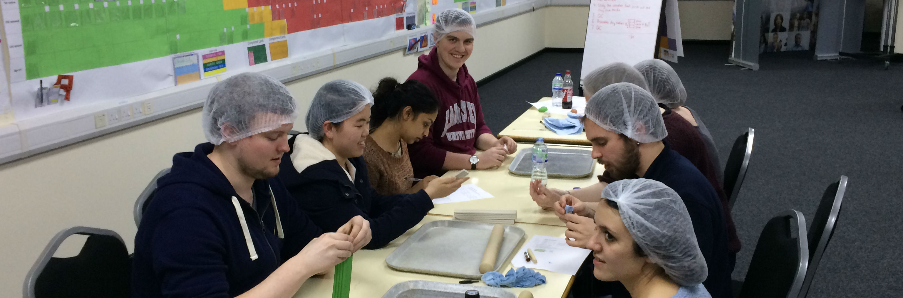 Lancaster students at GSK manufacturing facility