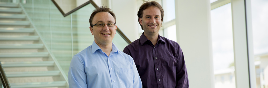L-R: Dr Phil Greenwood and Dr James Walkerdine 