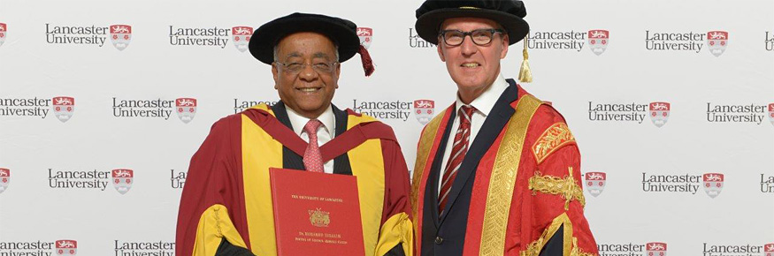 Dr Mohamed Ibrahim with the Chancellor the Rt Hon Alan Milburn