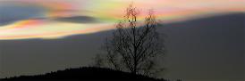 Nacreous clouds.  Image: Mathiasm, CC BY-SA