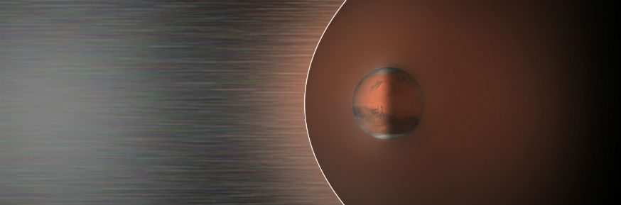 The moving Martian bow shock at the aphelion credit: ESA/ATG medialab