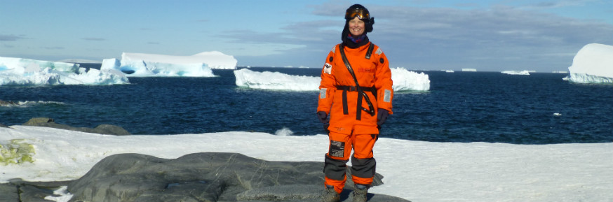Dr Yani Najman in Antarctica