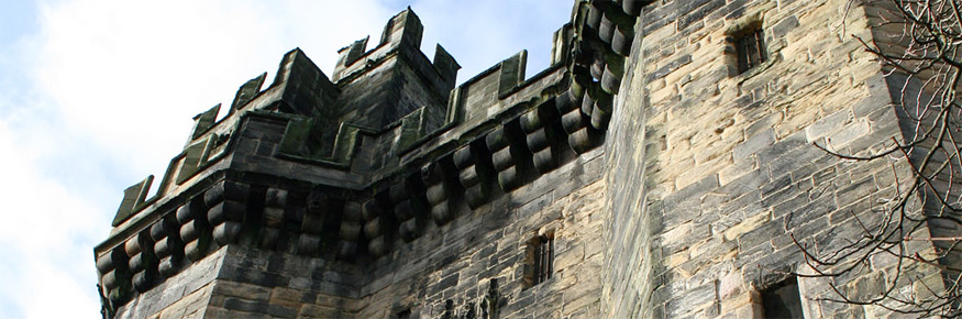 Lancaster Castle is owned by Her Majesty the Queen, who is the current 'Duke of Lancaster'(Image courtesy of Lancashire County Council's Museums Service)