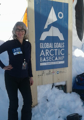Gail Whiteman, at Arctic Basecamp, Davos 2018